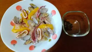 炊飯ジャーで作ったパエリア